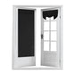 2 PCs French Style Blackout Door Curtains with Sticky Straps