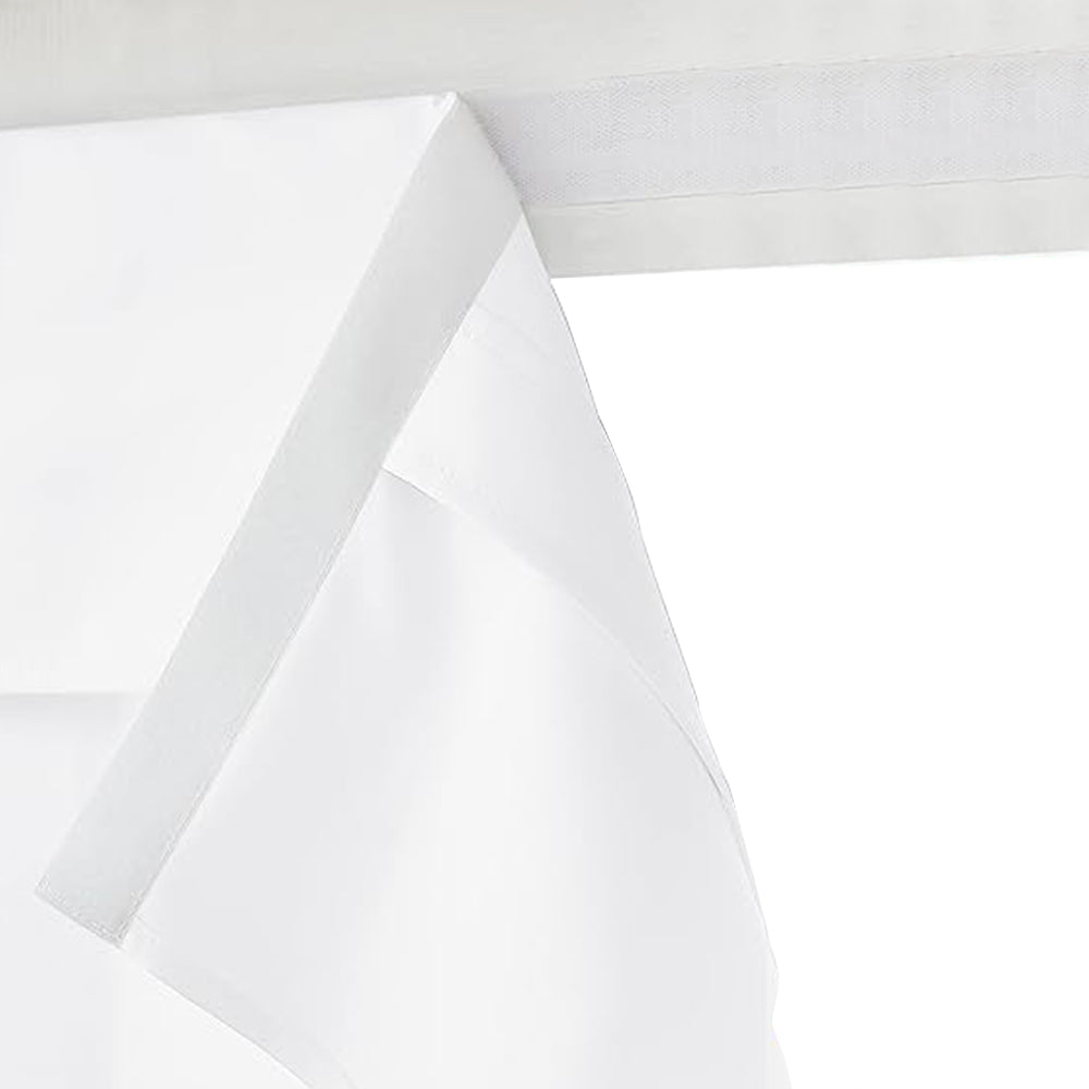 2 PCs French Style Blackout Door Curtains with Sticky Straps