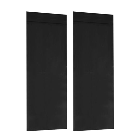 2 PCs French Style Blackout Door Curtains with Sticky Straps