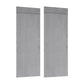 2 PCs French Style Blackout Door Curtains with Sticky Straps