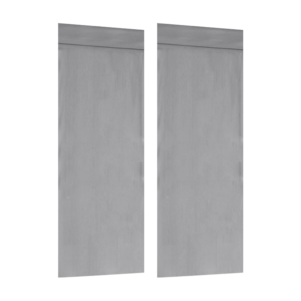 2 PCs French Style Blackout Door Curtains with Sticky Straps