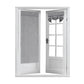 2 PCs French Style Blackout Door Curtains with Sticky Straps