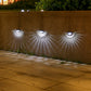 4Pcs Solar Fence Post Lights Wall Mount Decorative Deck Lighting