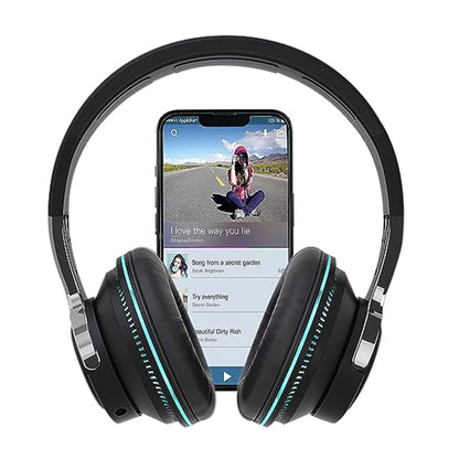 Luminous Bluetooth Wireless Headset Stereo Foldable Noise Cancelling Earphone
