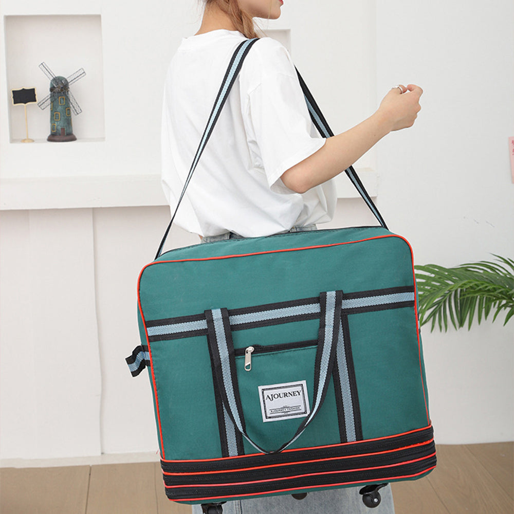 Expandable Travel Duffle Bag With Wheels