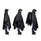 3-in-1 Hooded Water-resistant Raincoat Jacket for Men Women Adults
