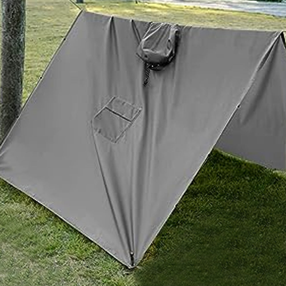 3-in-1 Hooded Water-resistant Raincoat Jacket for Men Women Adults