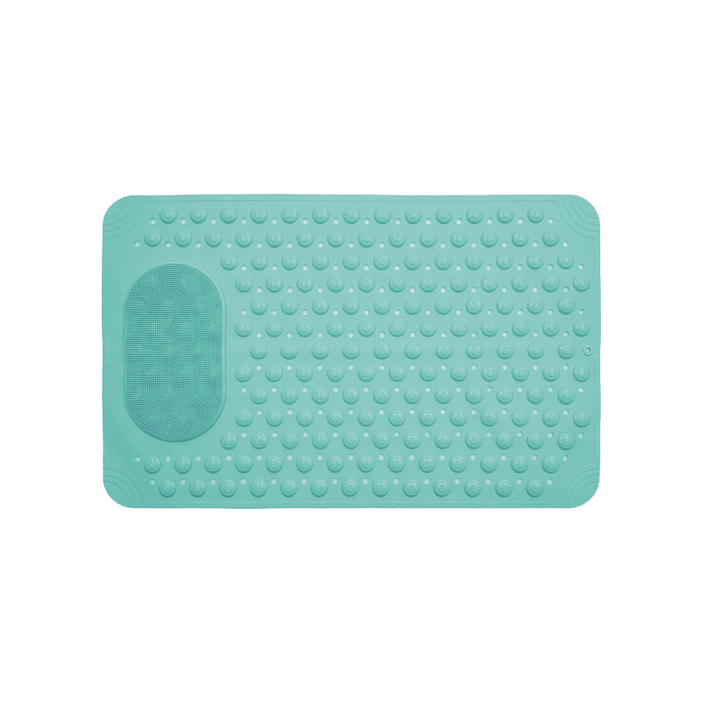Non-Slip Foot Massage Washable Bathtub Mat with Suction Cups for Bathroom