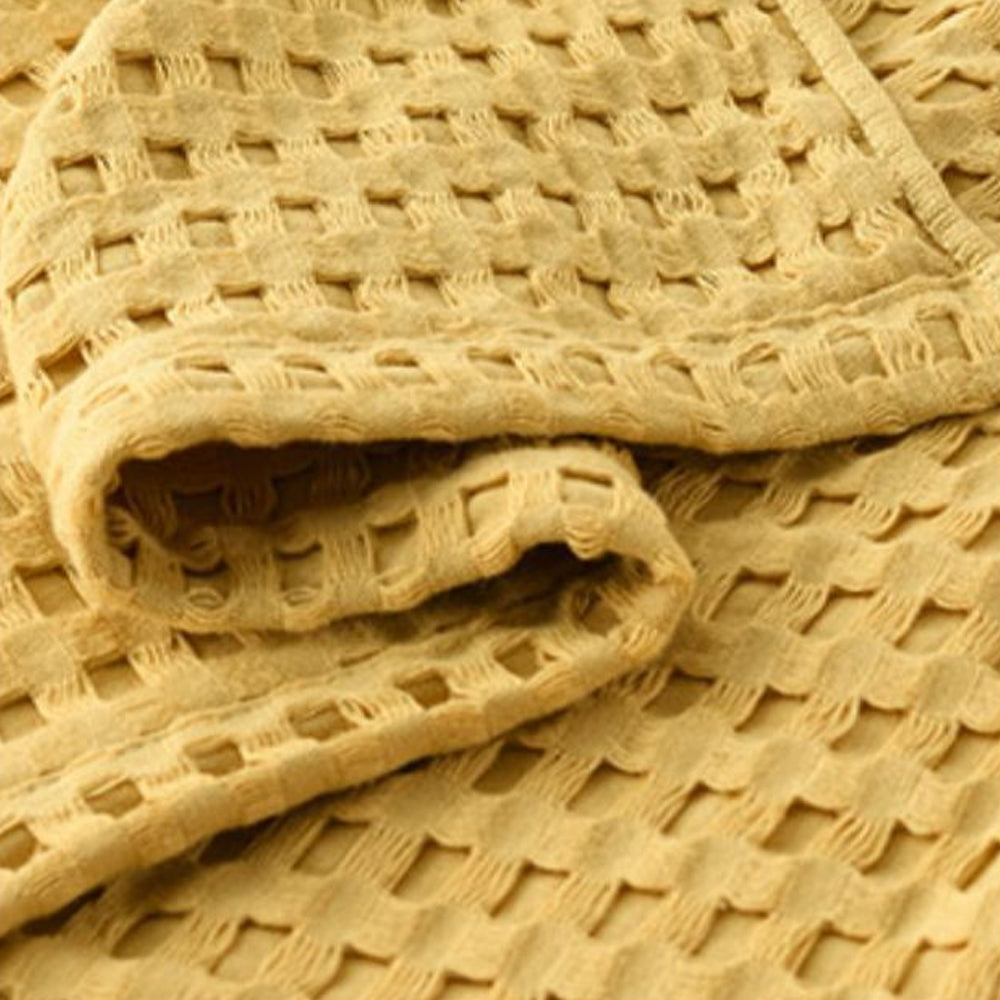 Cozy and Soft Waffle Weave 100% Cotton Blankets