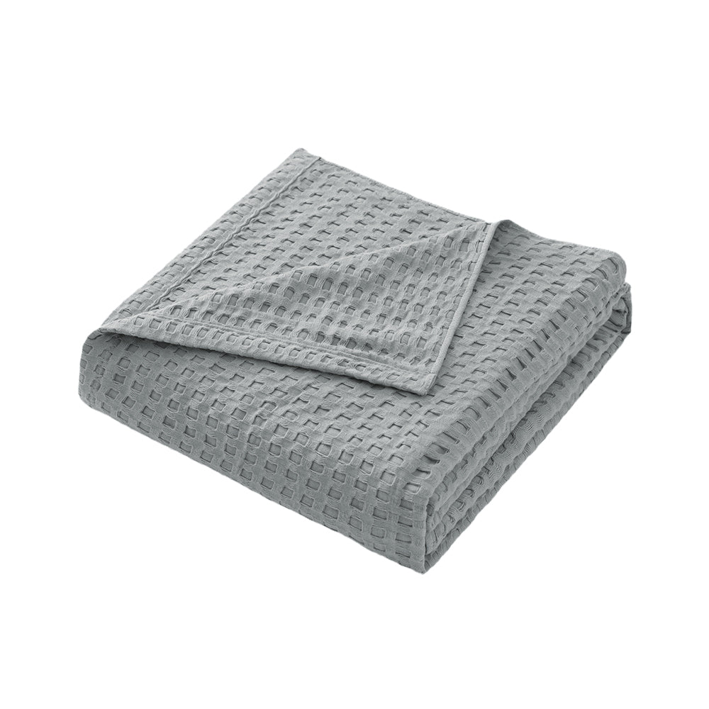 Cozy and Soft Waffle Weave 100% Cotton Blankets