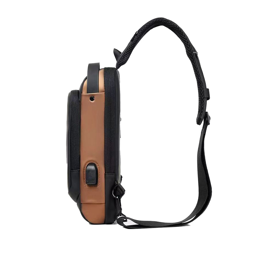 Anti-theft USB Port Crossbody Sling Shoulder Bag