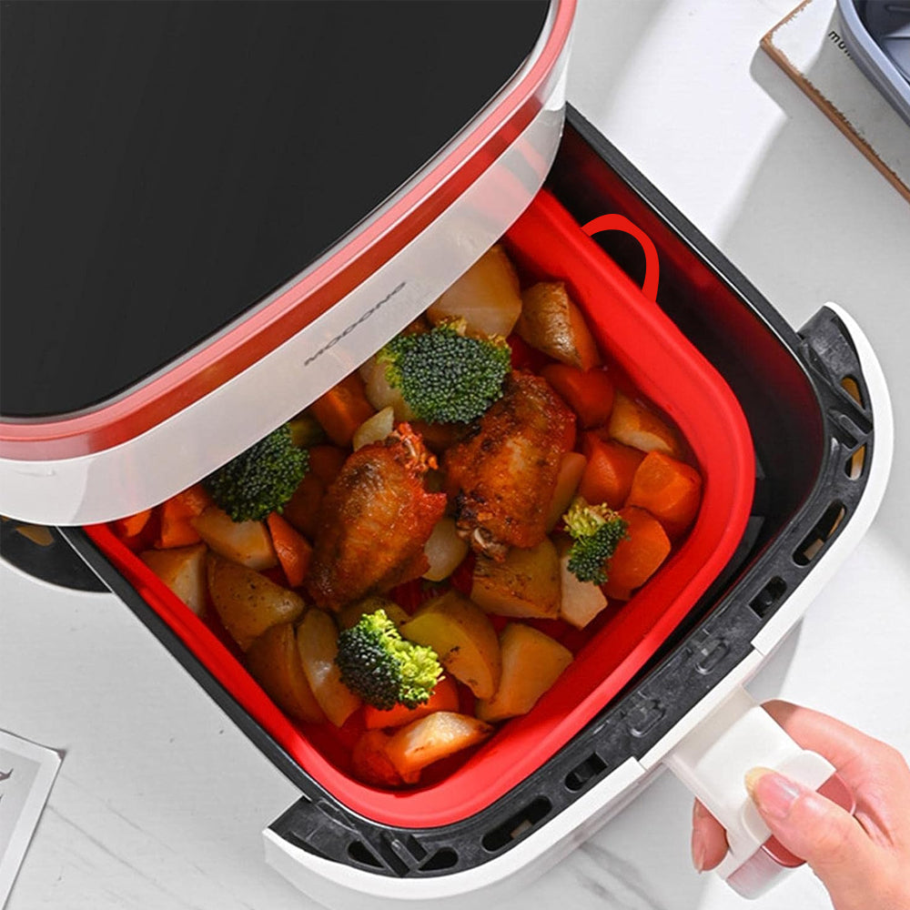 Reusable Foldable Air Fryer Silicone Pot-Square