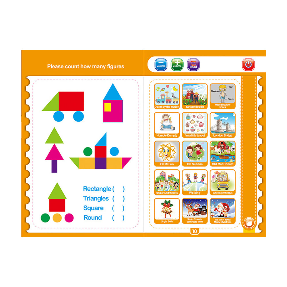 Intelligence Book Sound Book for Kids Toddlers Educational Learning Book Toy