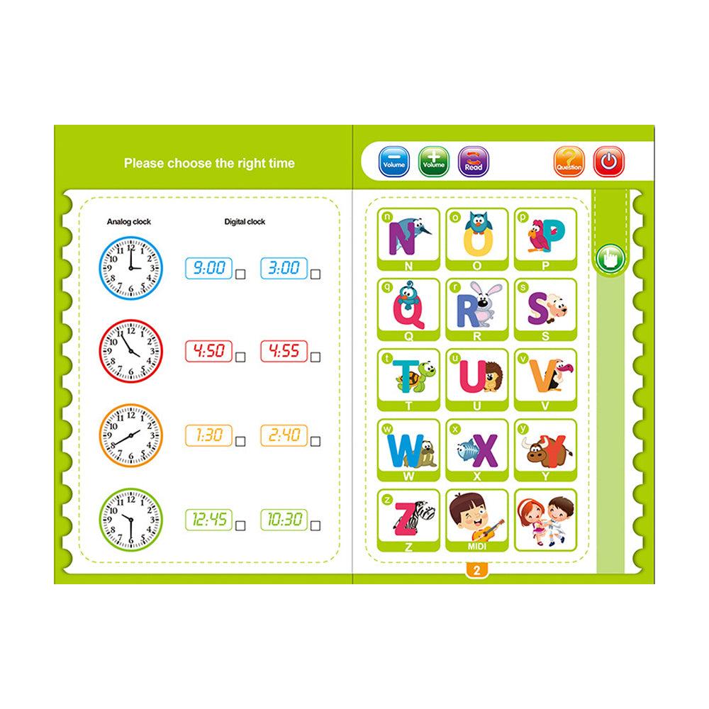 Intelligence Book Sound Book for Kids Toddlers Educational Learning Book Toy