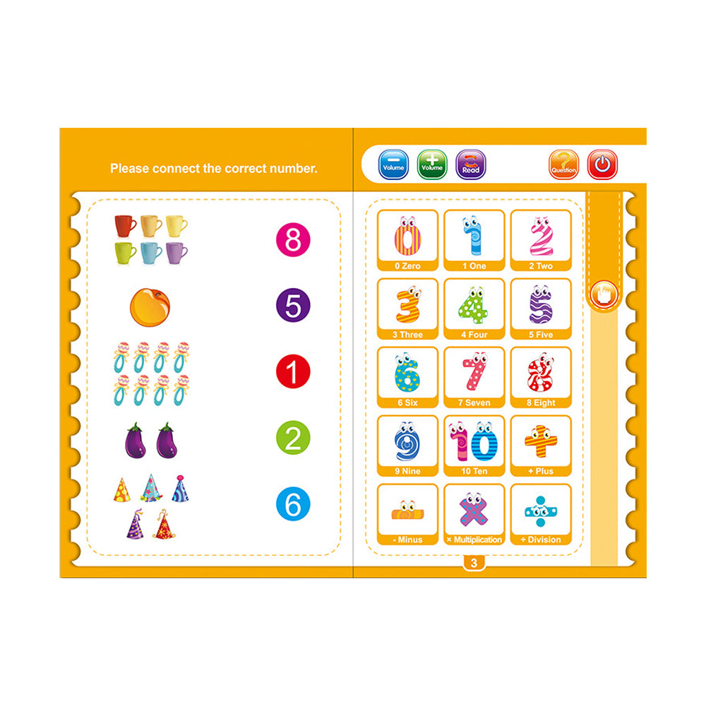 Intelligence Book Sound Book for Kids Toddlers Educational Learning Book Toy