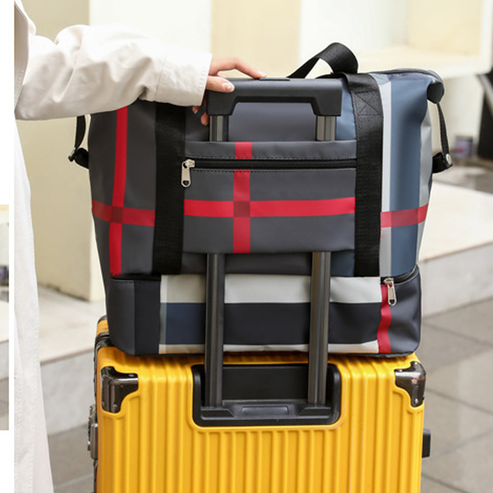 Large Capacity Foldable Dry and Wet Separation Travel Bag with Shoe Compartment