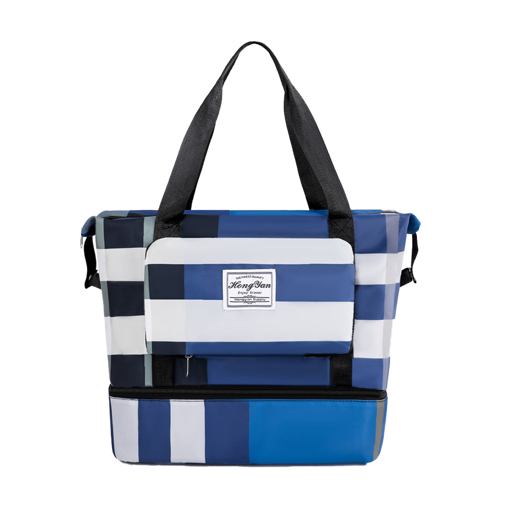 Large Capacity Foldable Dry and Wet Separation Travel Bag with Shoe Compartment