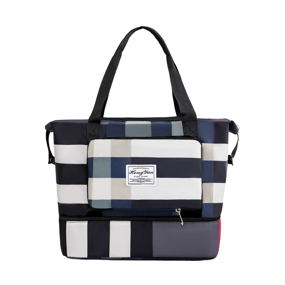 Large Capacity Foldable Dry and Wet Separation Travel Bag with Shoe Compartment