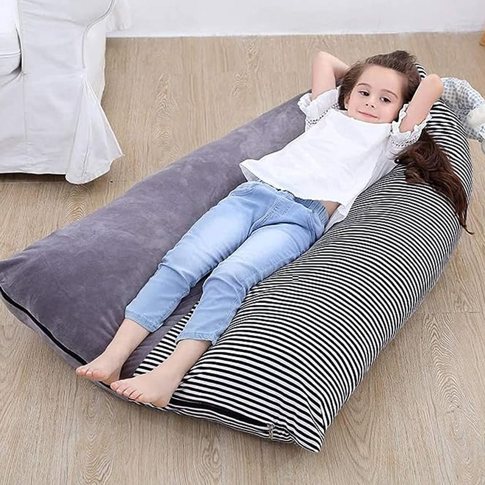 Stuffed Animal Storage Bean Bag Chair Cover Organizer Fill with Stuffed Toys Comfy Floor Lounger