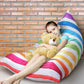 Stuffed Animal Storage Bean Bag Chair Cover Organizer Fill with Stuffed Toys Comfy Floor Lounger