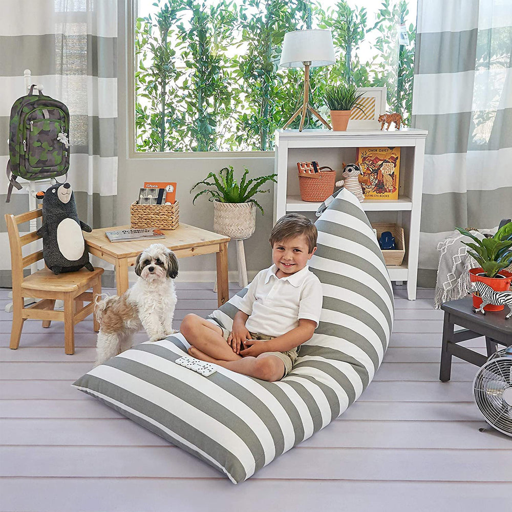 Stuffed Animal Storage Bean Bag Chair Cover Organizer Fill with Stuffed Toys Comfy Floor Lounger