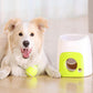 Dog Pet Toy Tennis Launcher Interactive Tennis Ball Thrower Double Hole Food Reward Machine