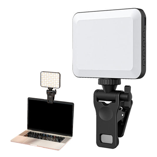 80 LED Portable Rechargeable Video Selfie Phone Clip Light with Adjusted 3 Light Modes