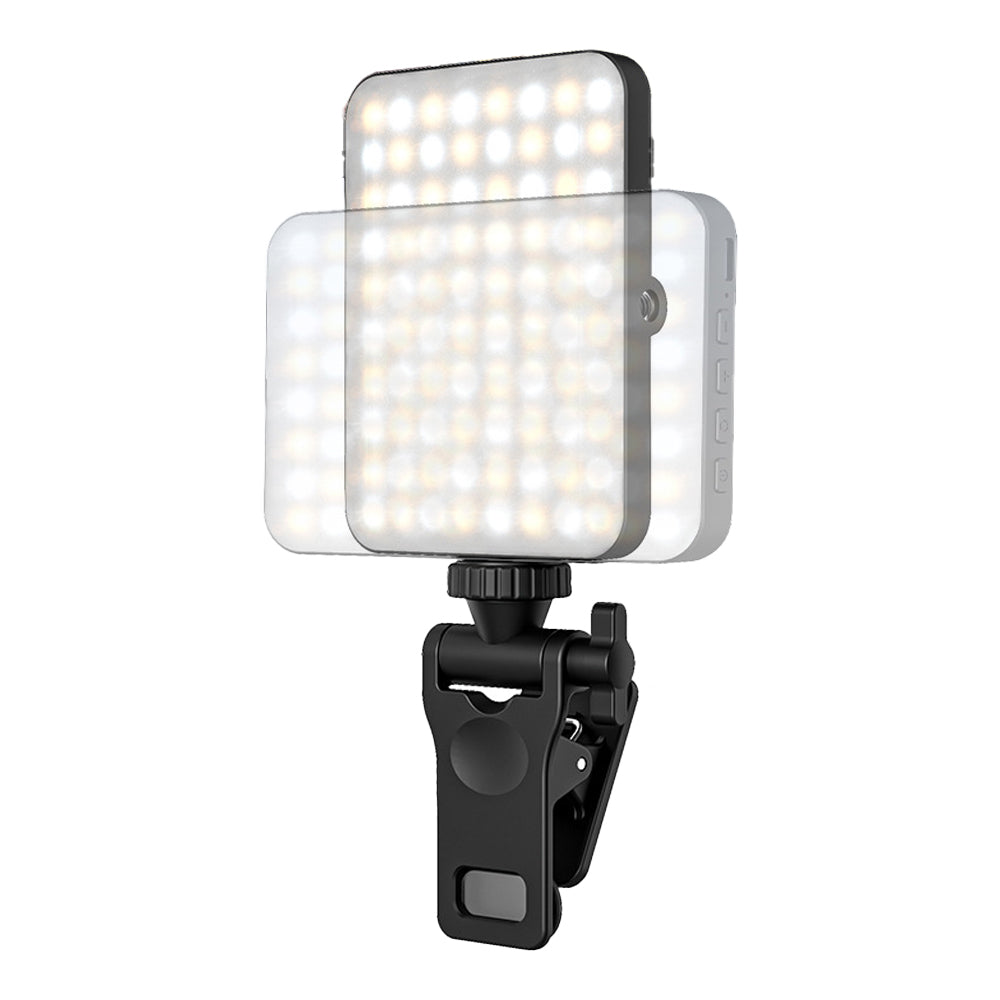 80 LED Portable Rechargeable Video Selfie Phone Clip Light with Adjusted 3 Light Modes