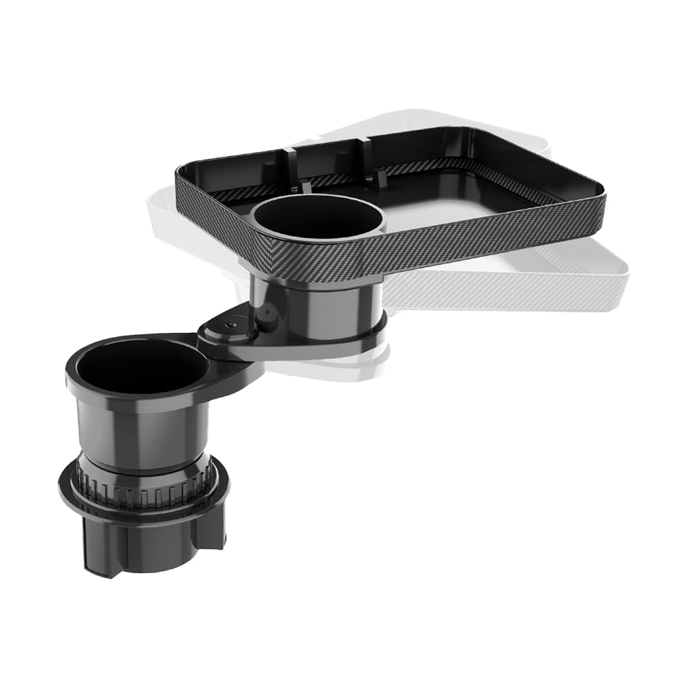 Cup Holder Tray for Car Detachable Car Food Table with Phone Slot 360 Degree Rotating Holder