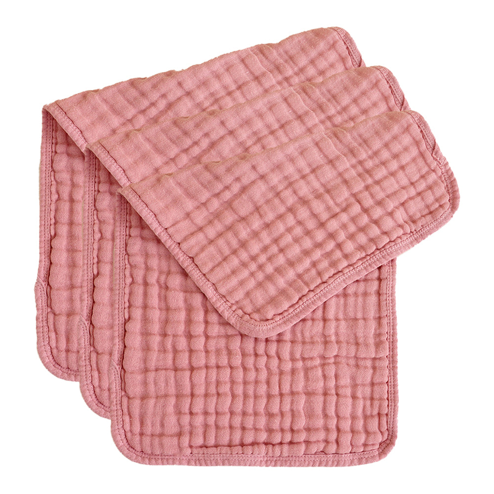 3Pcs Kid Burp Cloths 100% Cotton 25x50cm