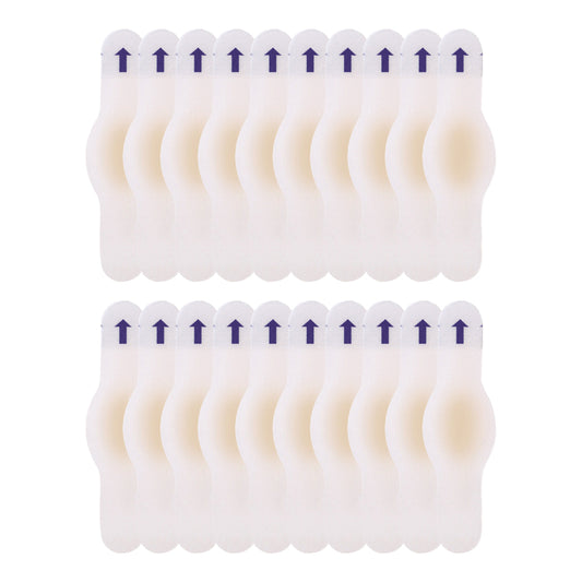 20Pcs Blister Bandages Disposable Gel Blister Cushion for Foot Toes Fingers Heel-Style 2