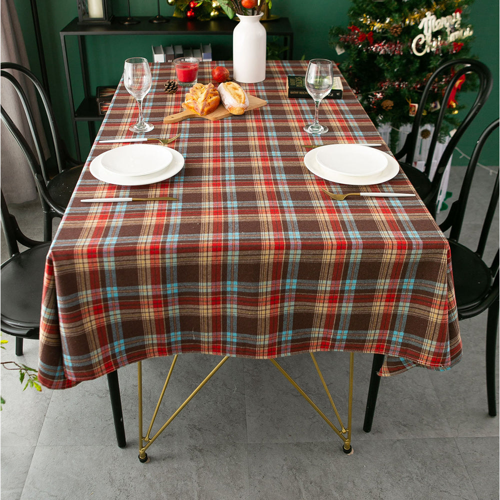 Scotland Plaid Christmas Tablecloth for Rectangle Tables