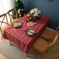 Scotland Plaid Christmas Tablecloth for Rectangle Tables