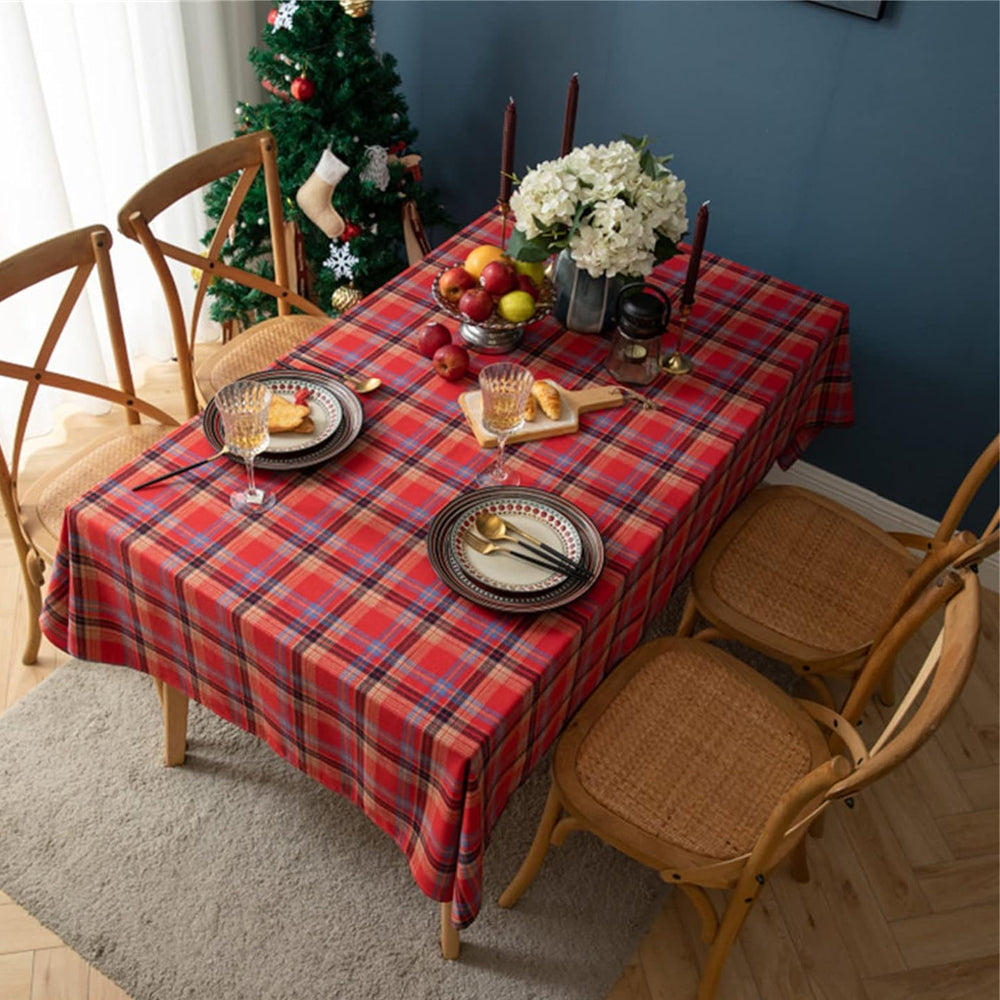Scotland Plaid Christmas Tablecloth for Rectangle Tables