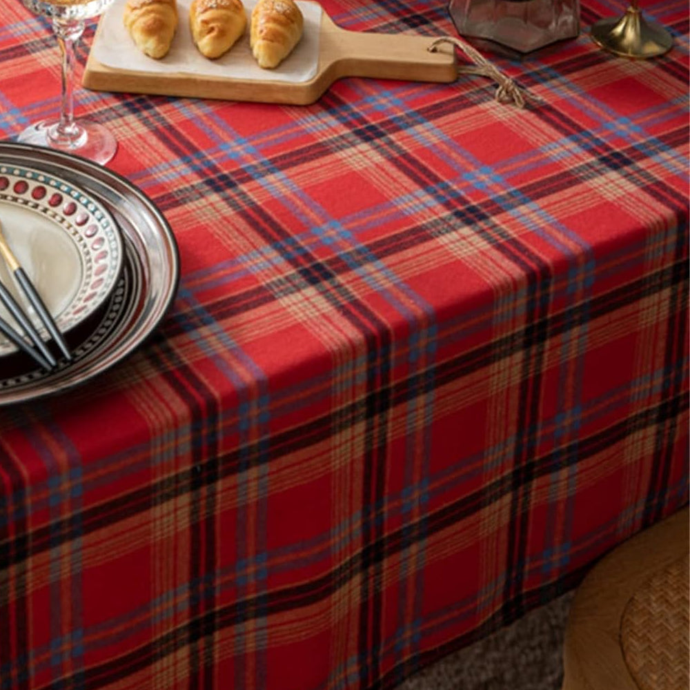 Scotland Plaid Christmas Tablecloth for Rectangle Tables