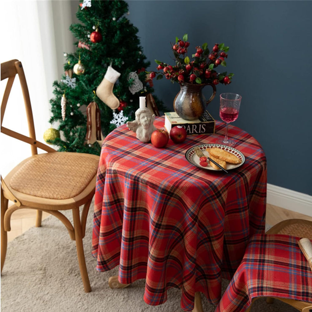 Scotland Plaid Christmas Tablecloth for Rectangle Tables