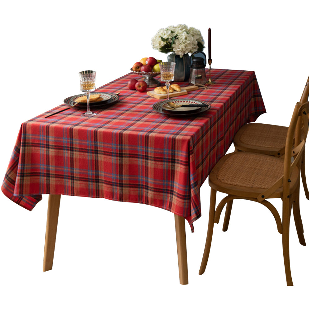 Scotland Plaid Christmas Tablecloth for Rectangle Tables