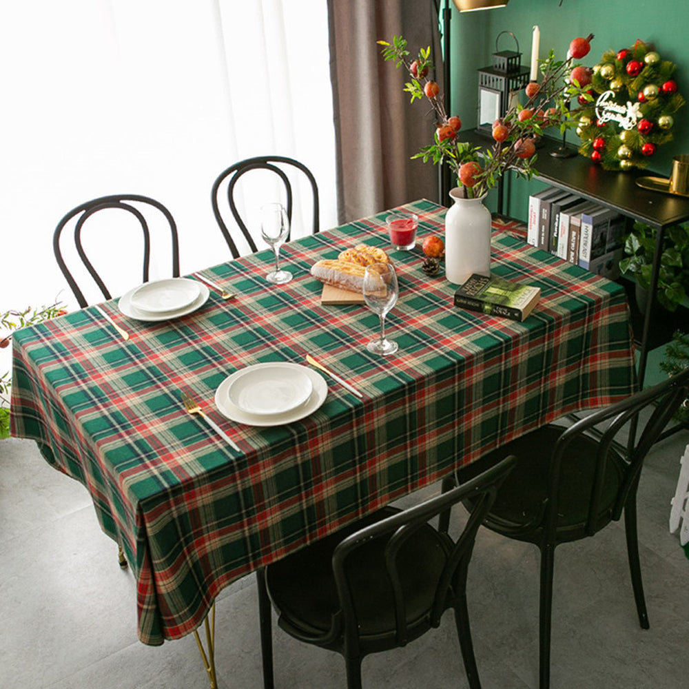 Scotland Plaid Christmas Tablecloth for Rectangle Tables