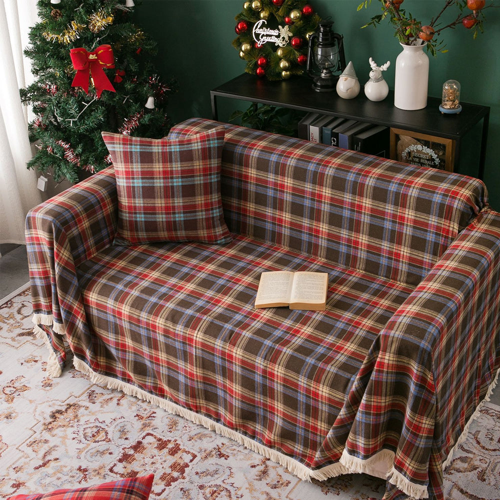 Slipcover Sofa Covers Single Seater Double Seater Couch Cover Christmas Decoration