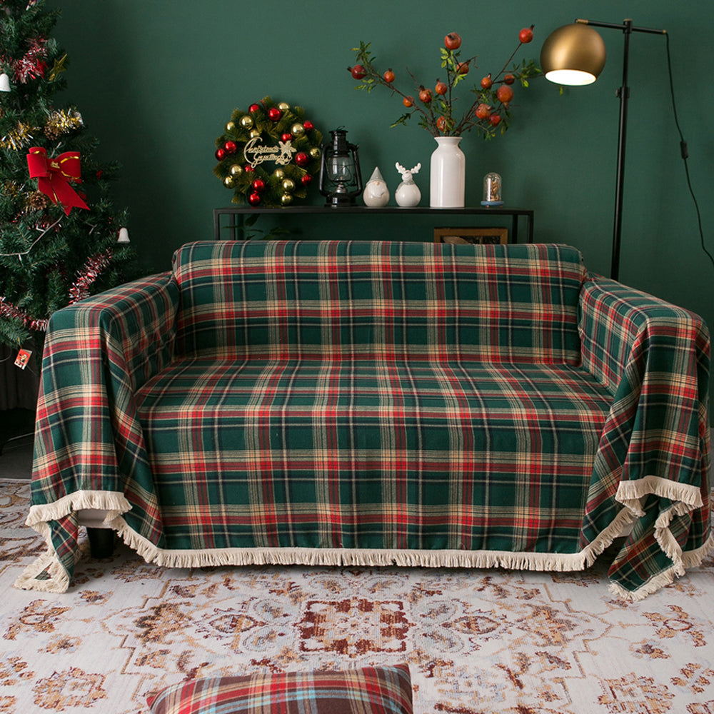 Slipcover Sofa Covers Single Seater Double Seater Couch Cover Christmas Decoration