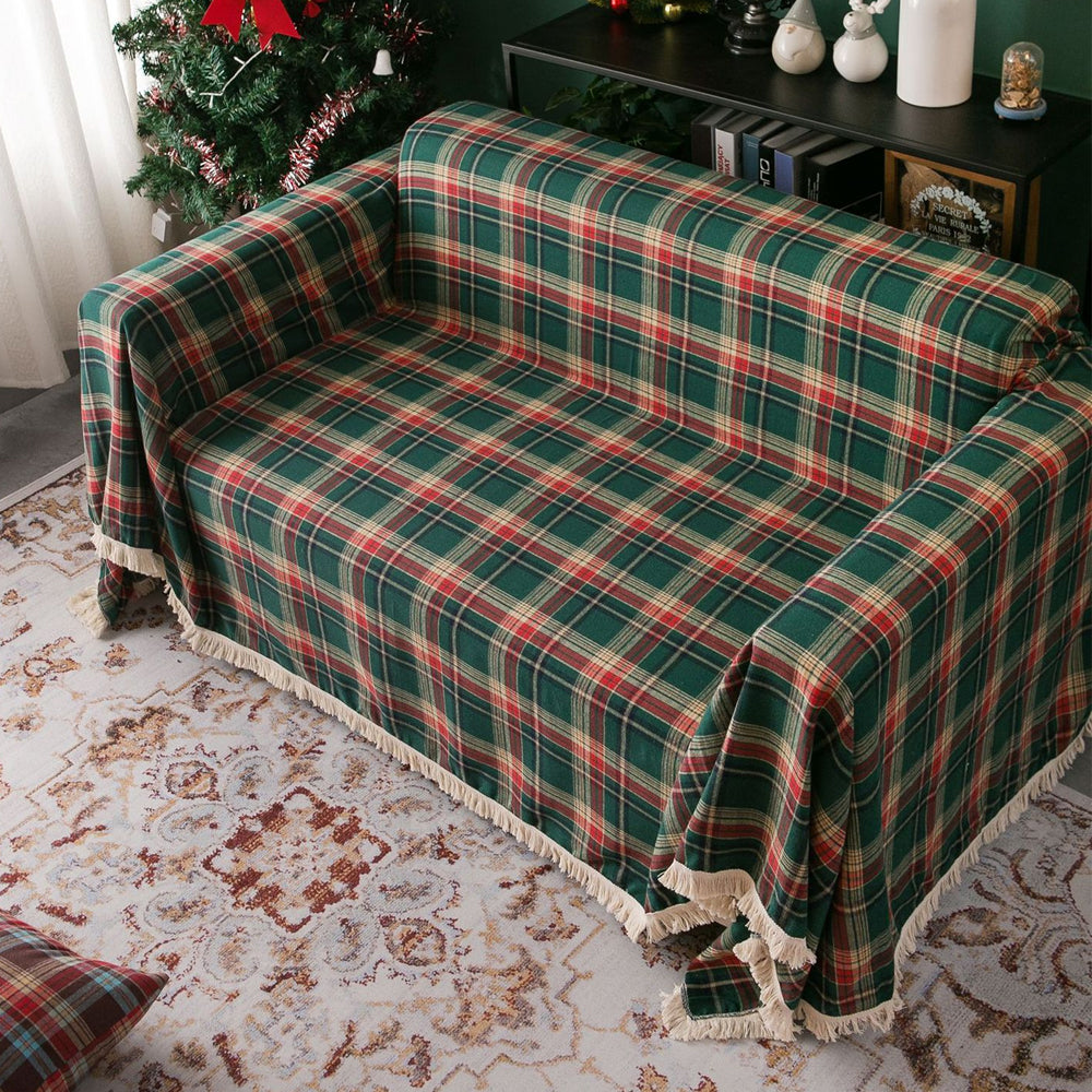 Slipcover Sofa Covers Single Seater Double Seater Couch Cover Christmas Decoration