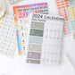2024 365 Days Poster Yearly Schedule Wall Calendar