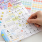 2024 365 Days Poster Yearly Schedule Wall Calendar
