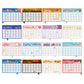 Cartoon 16 Months Desk Calendar for Home School Office Planning and Organizing