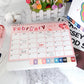 Cartoon 16 Months Desk Calendar for Home School Office Planning and Organizing