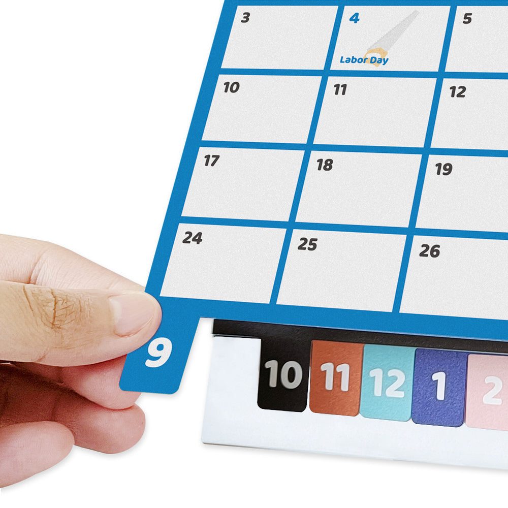 Cartoon 16 Months Desk Calendar for Home School Office Planning and Organizing