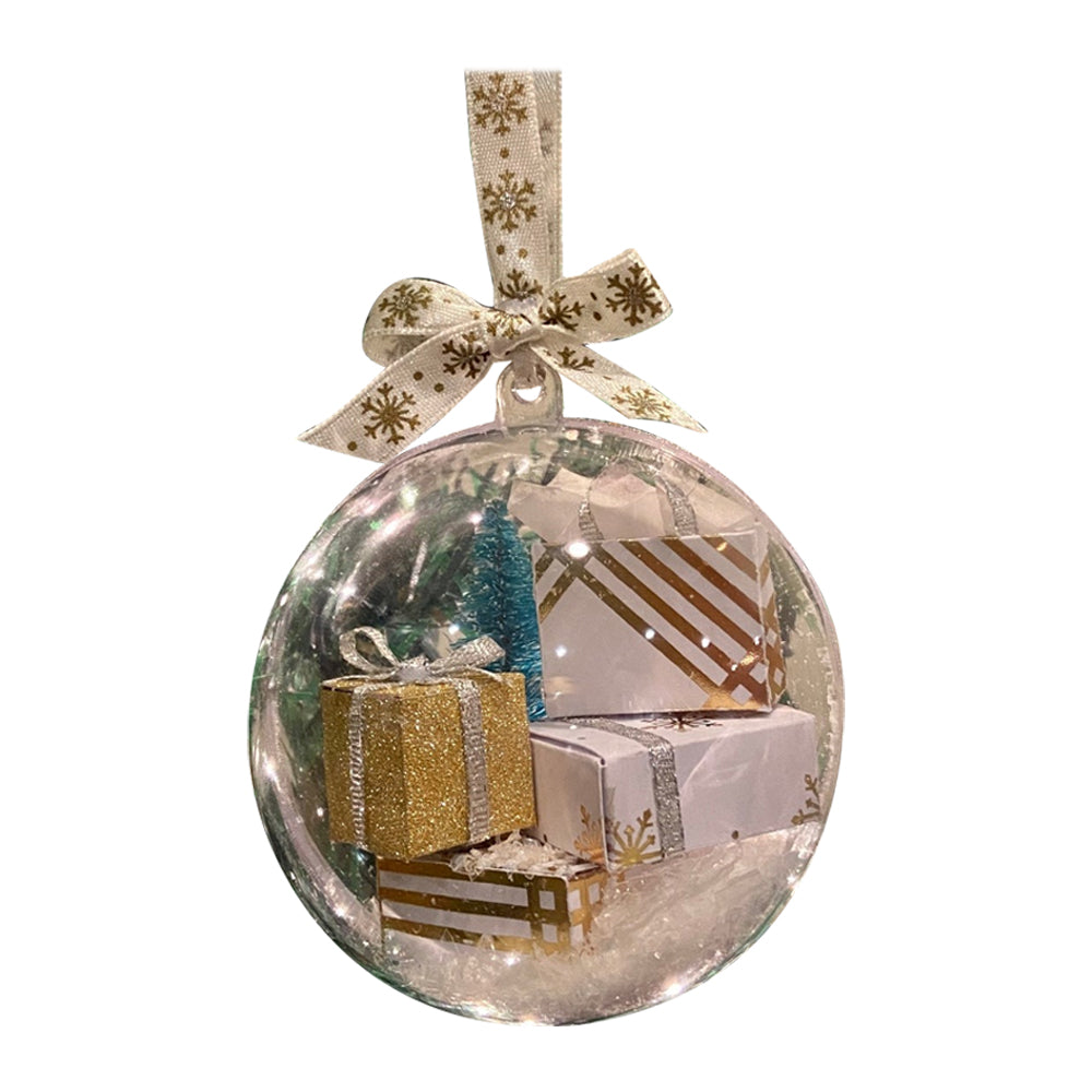Mini Packages Clear Ball Ornaments Christmas Tree Decoration Home Decor
