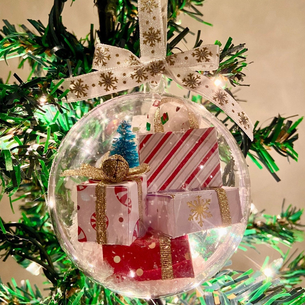 Mini Packages Clear Ball Ornaments Christmas Tree Decoration Home Decor