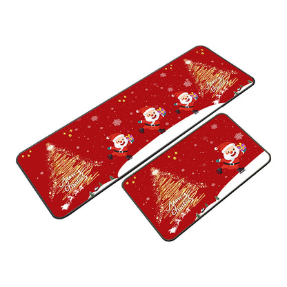 Set of 2 Pieces Christmas Kitchen Rugs Floor Mats