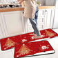 Set of 2 Pieces Christmas Kitchen Rugs Floor Mats